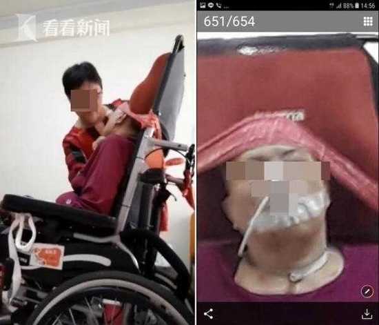 女看护对插管老人甩巴掌掐喉咙 老人哀嚎画面虐心